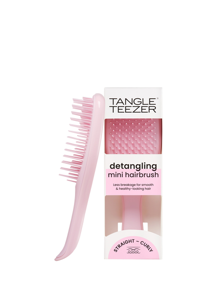 Tangle Teezer The Mini Ultimate Detangler Hair Brush, Millennial Pink - view 2, Millennial Pink