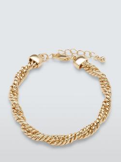 John Lewis Double Rope Twist Bracelet, Gold