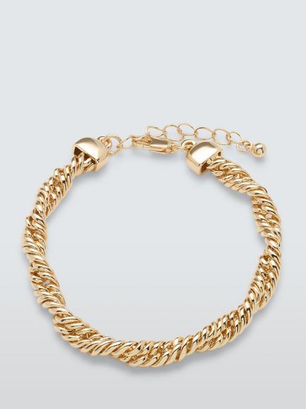 John Lewis Double Rope Twist Bracelet, Gold