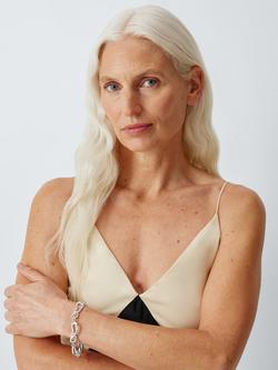 John Lewis Linked Knots Bracelet - view 2, Silver