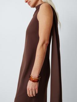 John Lewis Tortoiseshell Five Row Bangle, Amber/Gold - view 2, Amber/Gold