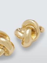 John Lewis Knot Stud Earrings, Gold