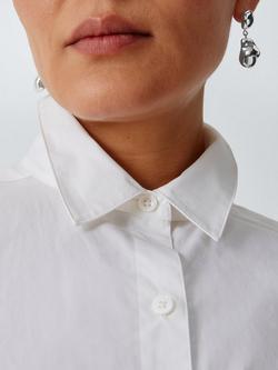 John Lewis Organic Stud & Drop Earrings, Silver - view 2, Silver