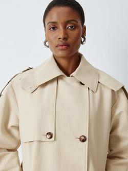 John Lewis Twist Hoop Earrings, Silver - view 2, Silver