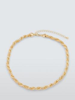 John Lewis Double Rope Twist Necklace, Gold