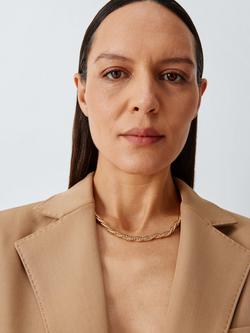 John Lewis Double Rope Twist Necklace - view 2, Gold