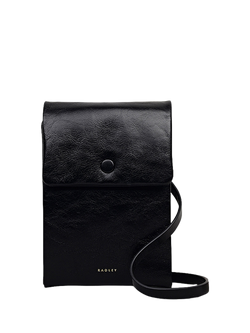Radley Mallow Street Crossbody Phone Bag, Black, Black