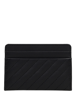Radley Dukes Place Quilted Leather Card Holder, Black - view 2, Black