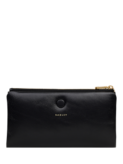 Radley Mallow Street Leather Bifold Purse, Black, Black