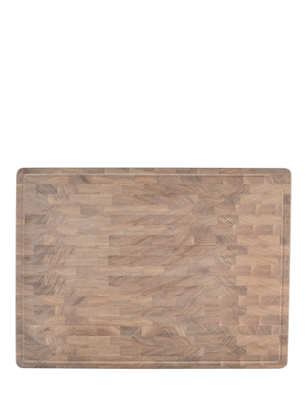 Neptune Orford Solid End-Grain Oak Wood Large Chopping Board, 70cm, Natural