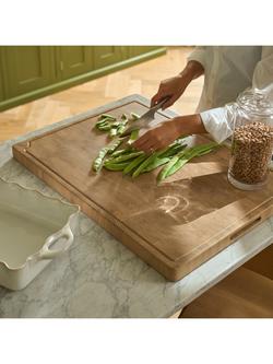 Neptune Orford Solid End-Grain Oak Wood Large Chopping Board, 70cm - view 2, Natural