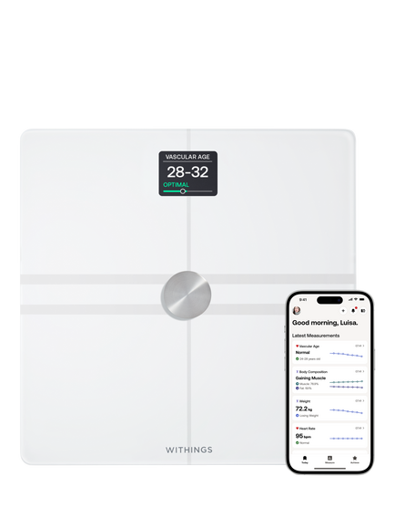 Withings Body Comp Smart Bathroom Scale, White