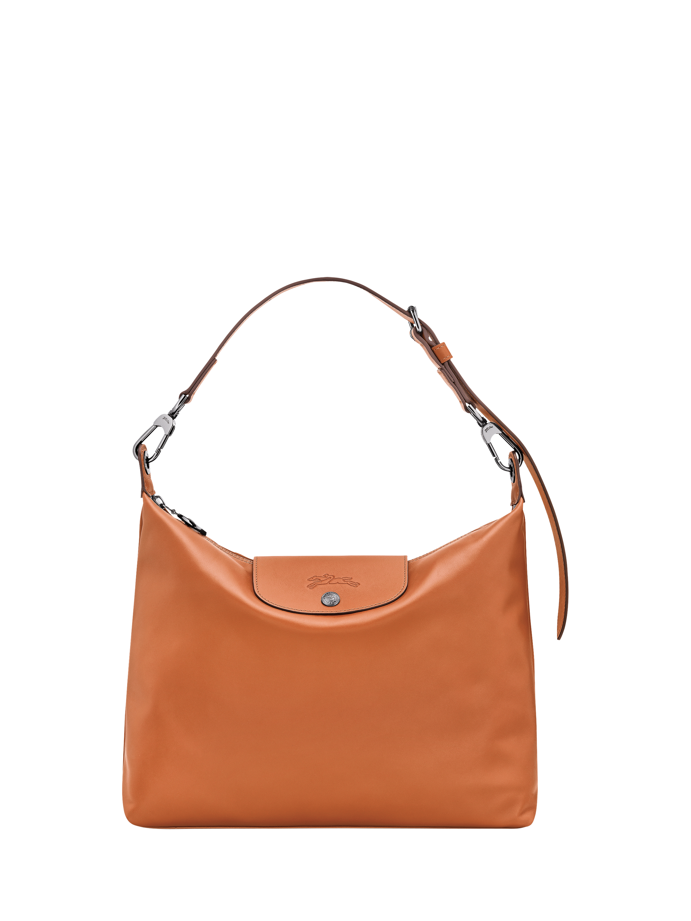 Product image 1 of 6, which shows Longchamp Le Pliage Xtra Medium Leather Shoulder Bag, Cashew