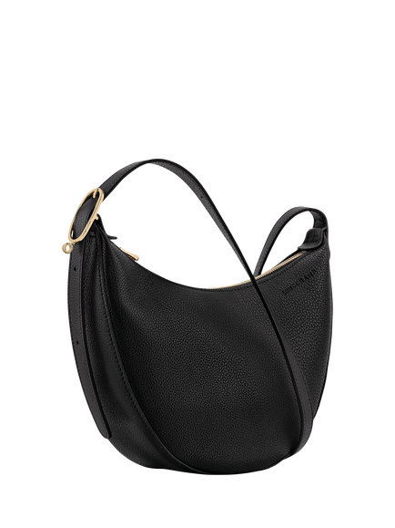 Longchamp Le Foulonné Leather Crossbody Bag - view 2, Black