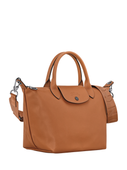 Longchamp Le Pliage Xtra Small Leather Top Handle Bag - view 2, Cashew