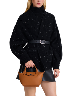 Longchamp Le Pliage Xtra XS Leather Crossbody Bag - view 2, Cashew