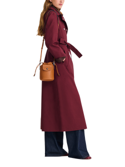 Longchamp Pliage Extra Small Leather Bucket Bag - view 2, Cashew