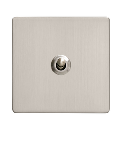 Dowsing & Reynolds Soft Silver Single Toggle Switch - view 2, Silver Toggle