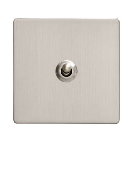 Dowsing & Reynolds Soft Silver Single Toggle Switch - view 2, Silver Toggle