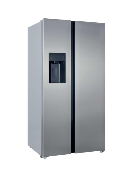 Hoover HOSS3T918EIXK Freestanding 60/40 American Fridge Freezer, Inox - view 2, Inox