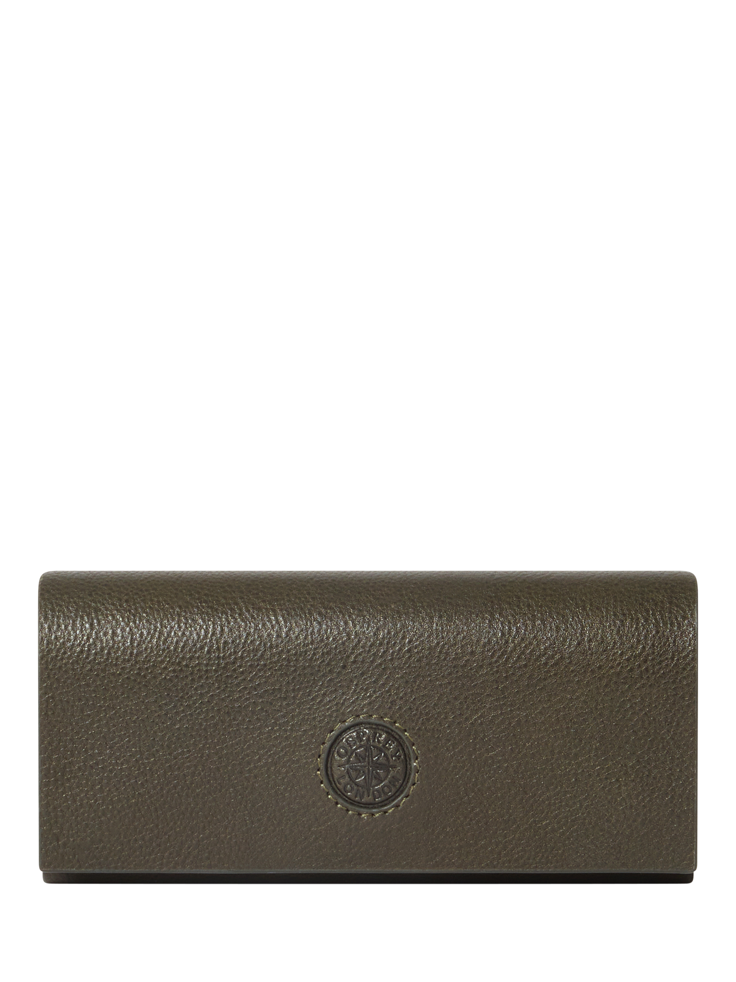 Product image 1 of 5, which shows OSPREY LONDON Compass Glasses Case, Dark Olive