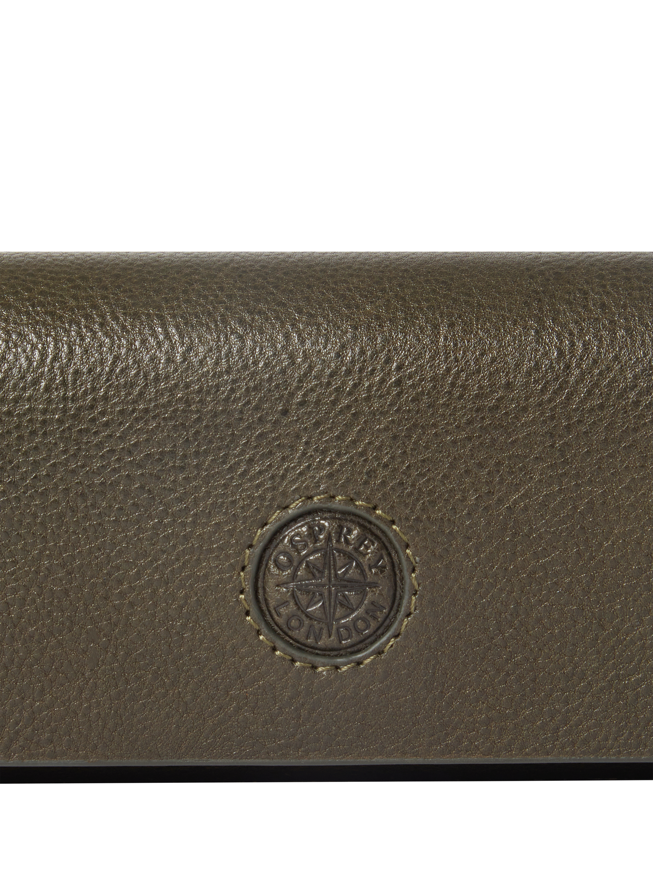 Product image 4 of 5, which shows OSPREY LONDON Compass Glasses Case, Dark Olive