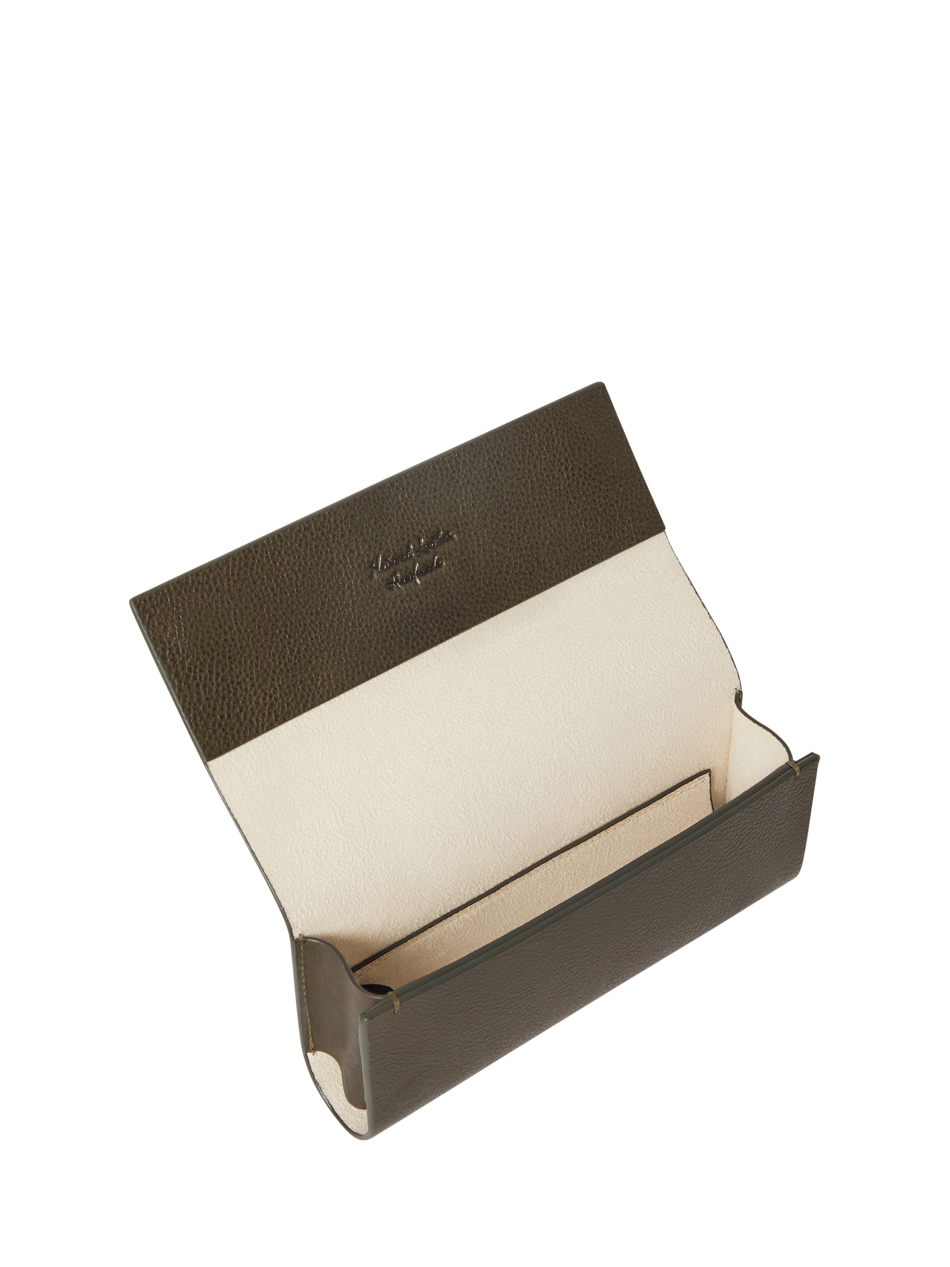 Product image 5 of 5, which shows OSPREY LONDON Compass Glasses Case, Dark Olive