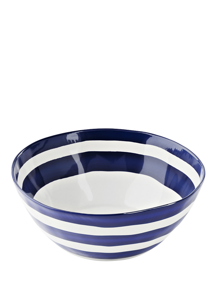 Guzzini Riviera Melamine Picnic Salad Bowl, 22.5cm, Blue, Blue