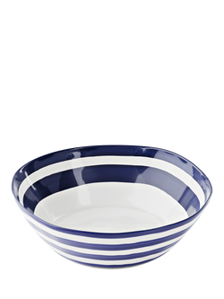 Guzzini Riviera Melamine Picnic Serving Bowl, 30cm, Blue, Blue
