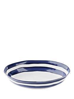 Guzzini Riviera Melamine Picnic Oval Serving Bowl, 32cm, Blue, Blue
