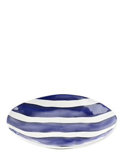 Guzzini Riviera Melamine Picnic Dessert Plate, 21.5cm, Blue, Blue