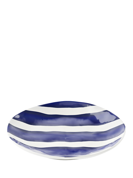 Guzzini Riviera Melamine Picnic Dessert Plate, 21.5cm, Blue, Blue