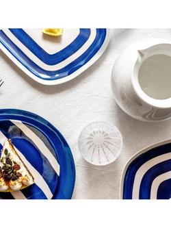 Guzzini Riviera Melamine Picnic Dessert Plate, 21.5cm, Blue - view 2, Blue