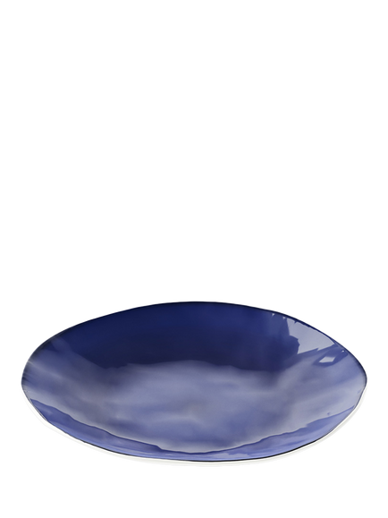Guzzini Riviera Melamine Picnic Dinner Plate, 27cm, Blue, Blue