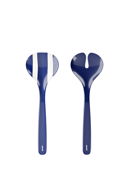 Guzzini Riviera Melamine Picnic Salad Servers, Set of 2, Blue, Blue