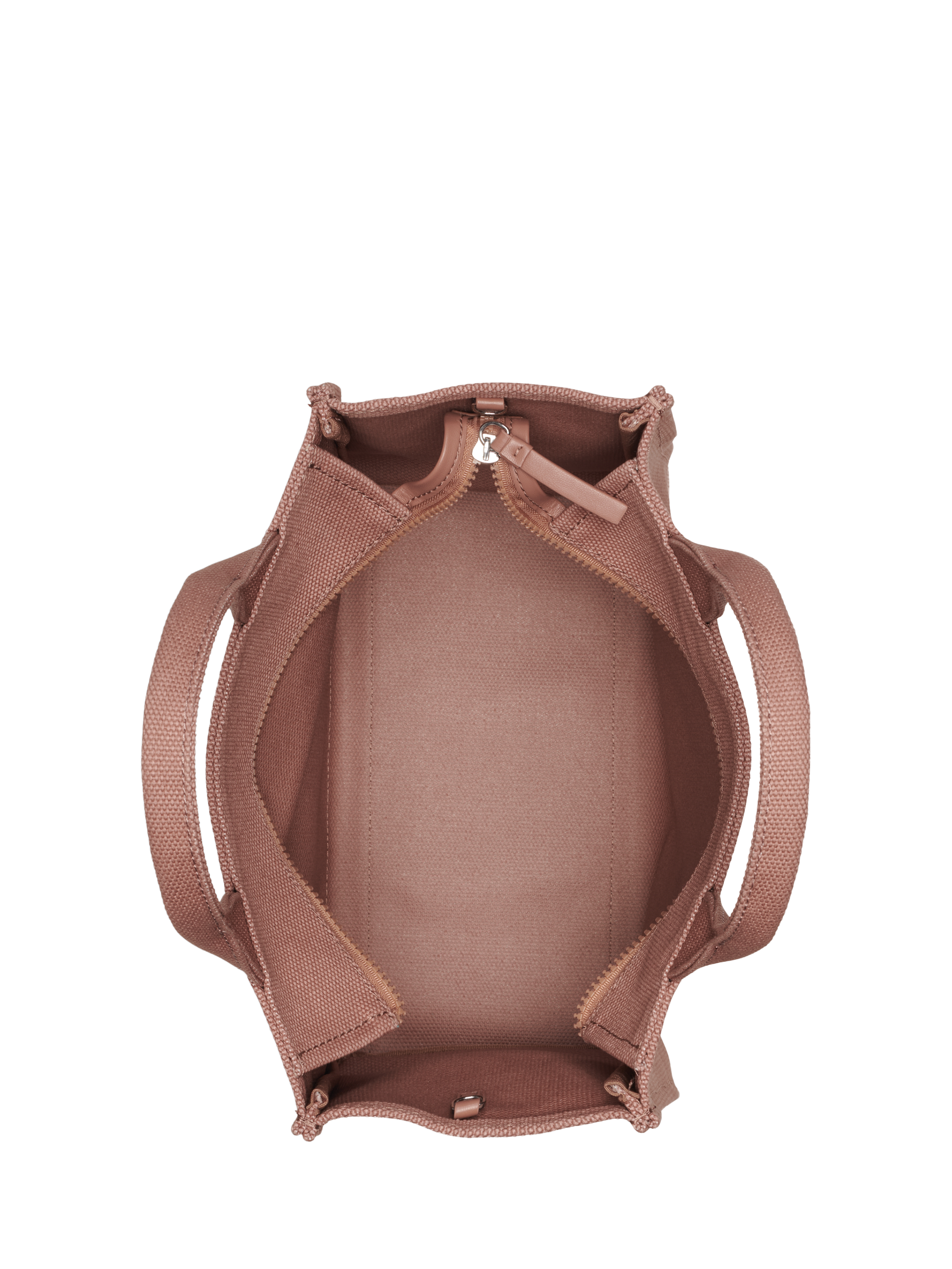 Product image 3 of 5, which shows DKNY Hadlee Cotton Logo Tote Handbag, Hot Cocoa