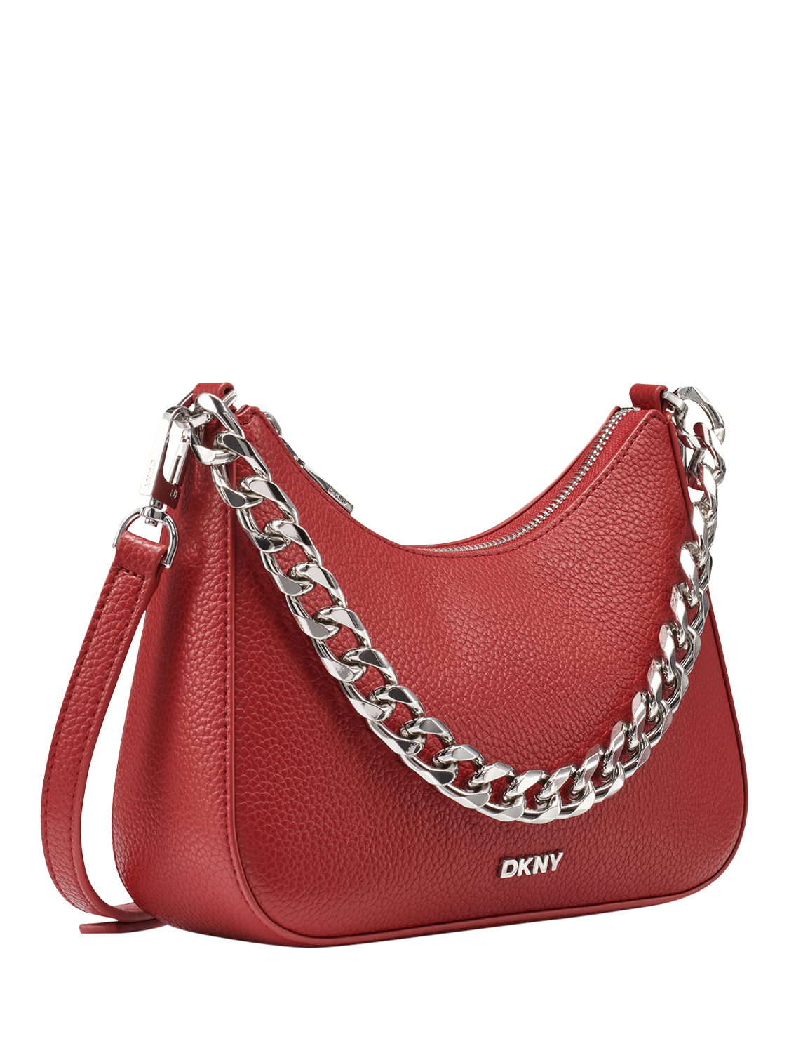Product image 2 of 5, which shows DKNY Jenna Demi Crossbody Bag, Bright Red