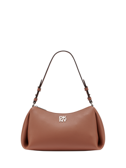 DKNY Remy TZ Faux Leather Shoulder Bag, Hot Cocoa, Hot Cocoa