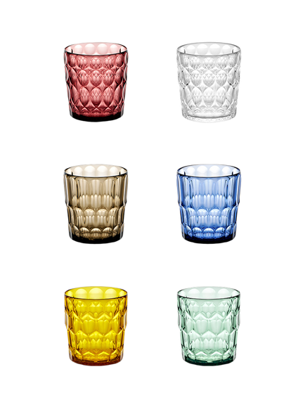 Guzzini Vanity Picnic Tumblers, Set of 6, 360ml, Multi, Multi