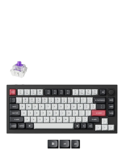 Keychron Q1 HE Wireless Custom Keyboard, Black - view 2, Black