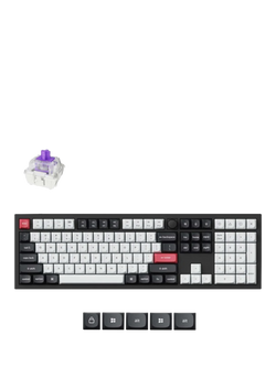 Keychron Q6 HE Wireless Custom Keyboard, Black - view 2, Black