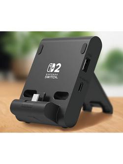 Hori Dual USB PlayStand for Nintendo Switch 2, Black - view 2, Black