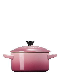 Le Creuset Stoneware Petite Round Casserole - view 2, Rose Quartz
