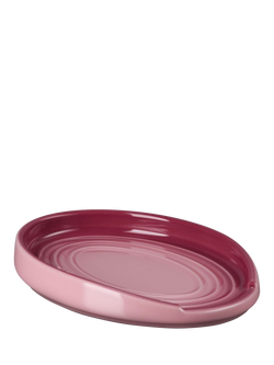 Le Creuset Oval Stoneware Spoon Rest, Rose Quartz - view 2, Rose Quartz