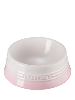 Le Creuset Stoneware Large Pet Bowl, Shell Pink - view 2, Shell Pink