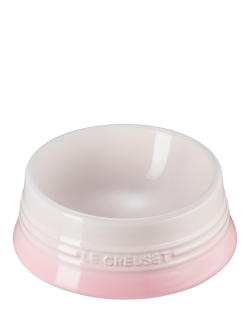 Le Creuset Stoneware Medium Pet Bowl, Shell Pink - view 2, Shell Pink