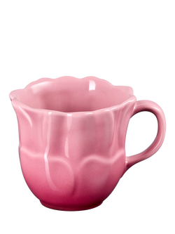 Le Creuset Stoneware Petal Mug, 330ml, Rose Quartz, Rose Quartz
