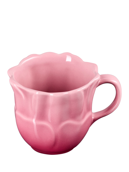 Le Creuset Stoneware Petal Mug, 330ml - view 2, Rose Quartz