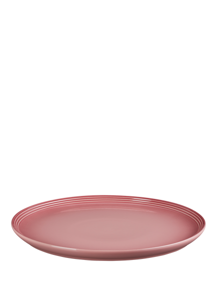 Le Creuset Stoneware Coupe Dinner Plate, 27cm, Rose Quartz