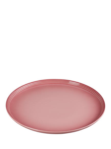 Le Creuset Stoneware Coupe Dinner Plate, 27cm - view 2, Rose Quartz